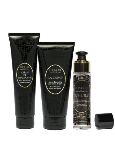 Le programme complet nourrissant Opalis pour cheveux secs et crépus - Routine haute cosmétique