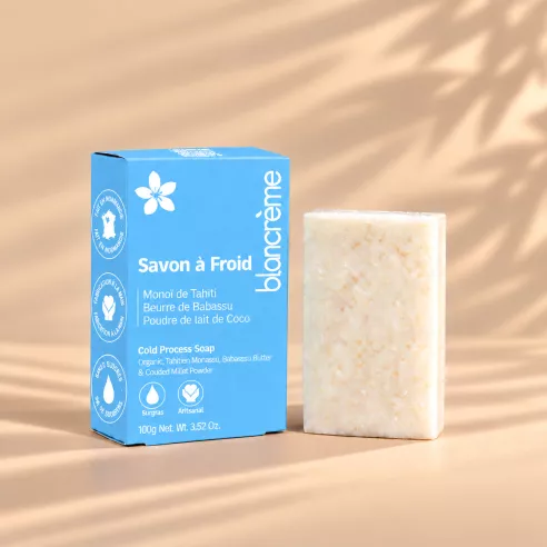Savon solide surgras Monoi - Saponification à froid