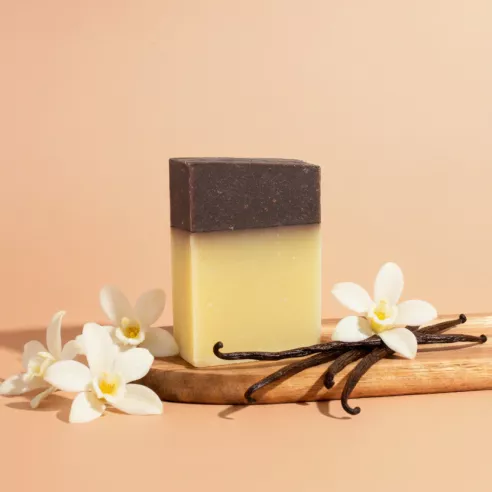 Savon solide surgras - Vanille – Saponification à froid