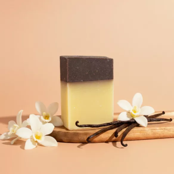 Savon solide surgras - Vanille – Saponification à froid